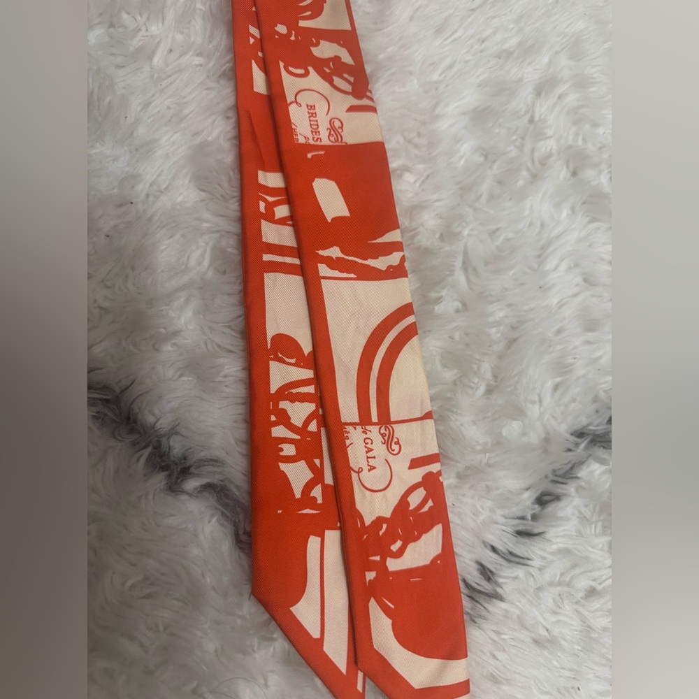 Hermès 20th Century Brides De Gala Twilly Silk Scarf scarves